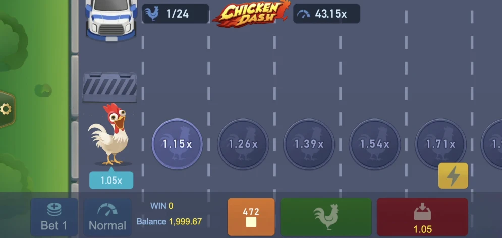Chicken Dash gameplay